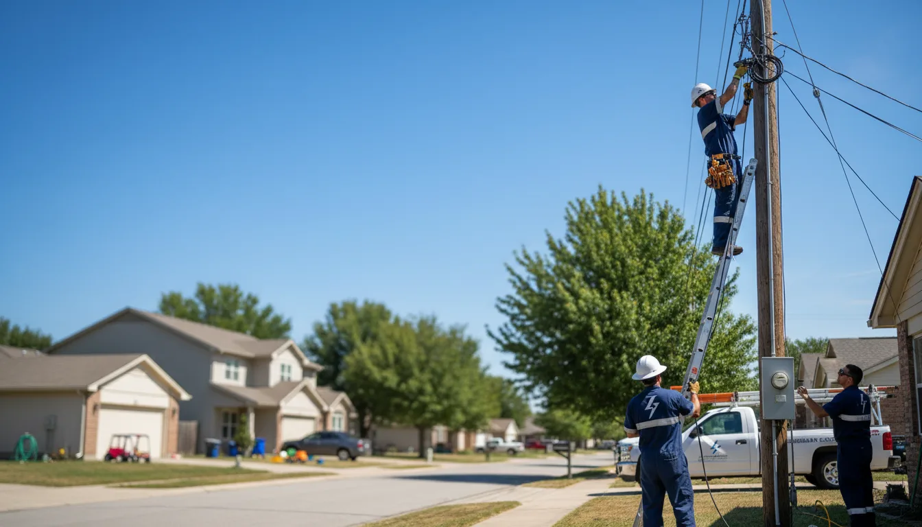 Residential electrician providing installation services in North Haven, ME